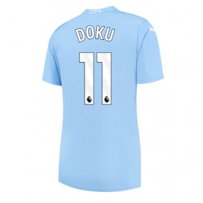 Maillot de foot Manchester City Jeremy Doku #11 Domicile Femmes 2023-24 Manches Courte